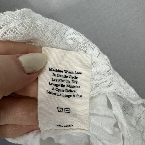 LoveShackFancy Womens Dress M White Lilium Dainty Cottagecore Feminine Bridal - Picture 13 of 13